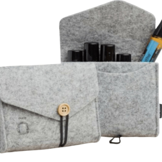 Wool Felt Bag Essential Oil Travel Case