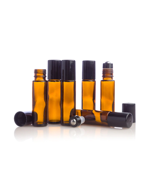 Roll-on Bottles (Amber) 6-Pack